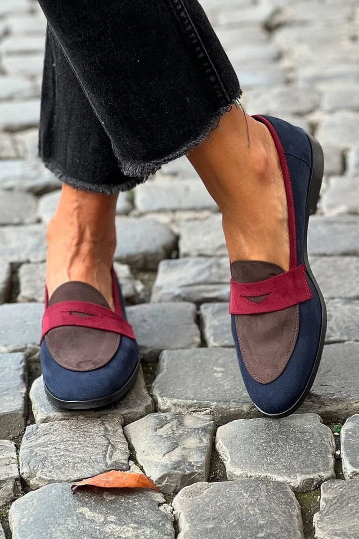 Sylvie - Elegante Bicolor Mokassins