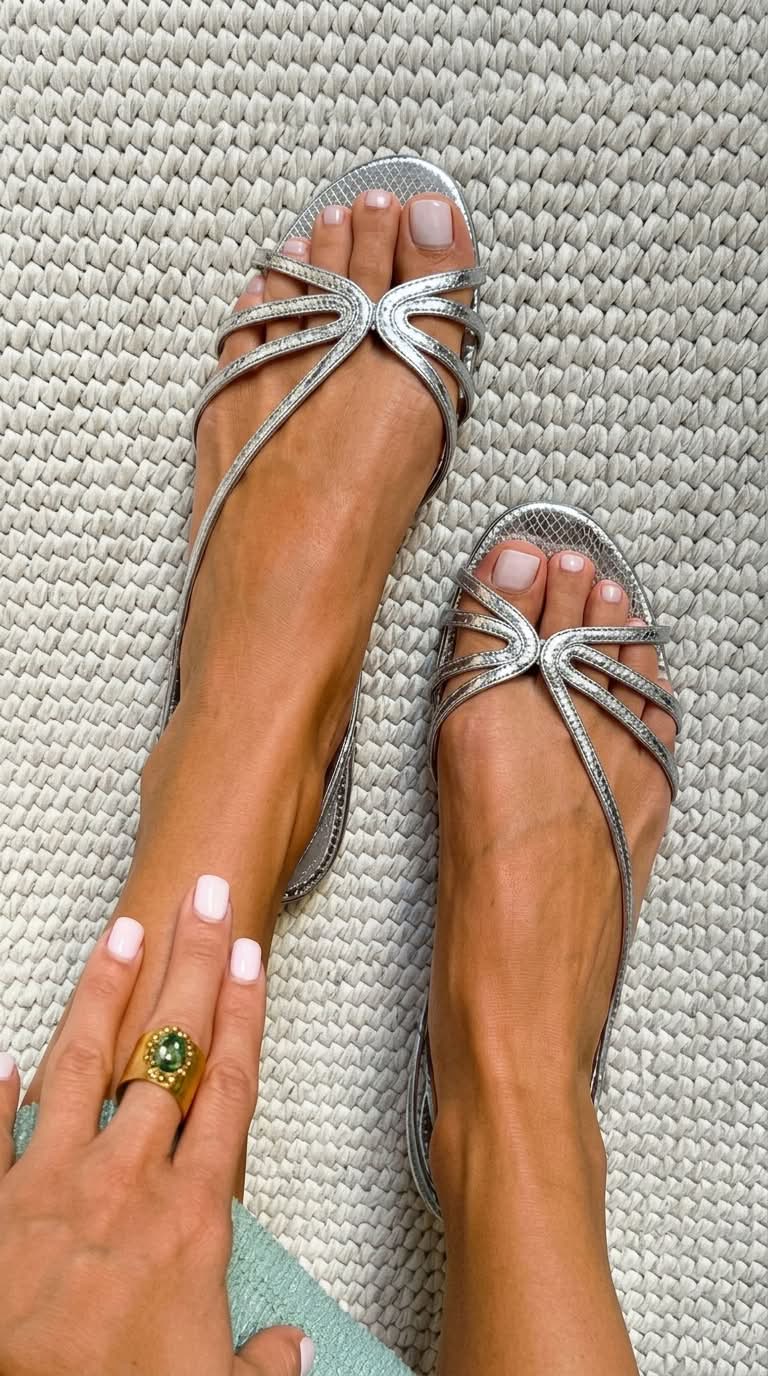 Ginevra | Goldene Sandalen Elegante Sommerlichkeit