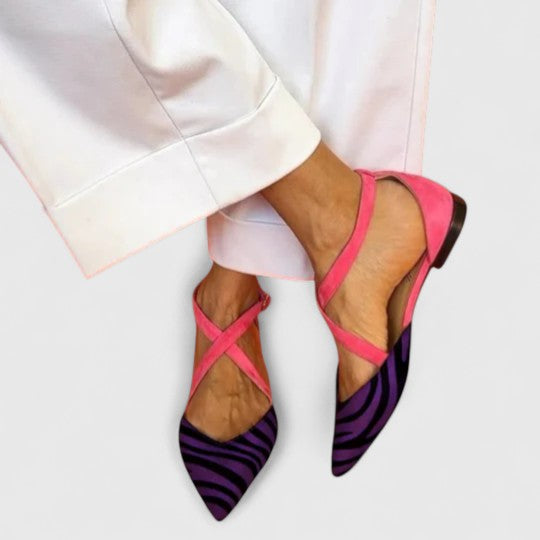 Khreysa™ | Ballerinas mit Riemen
