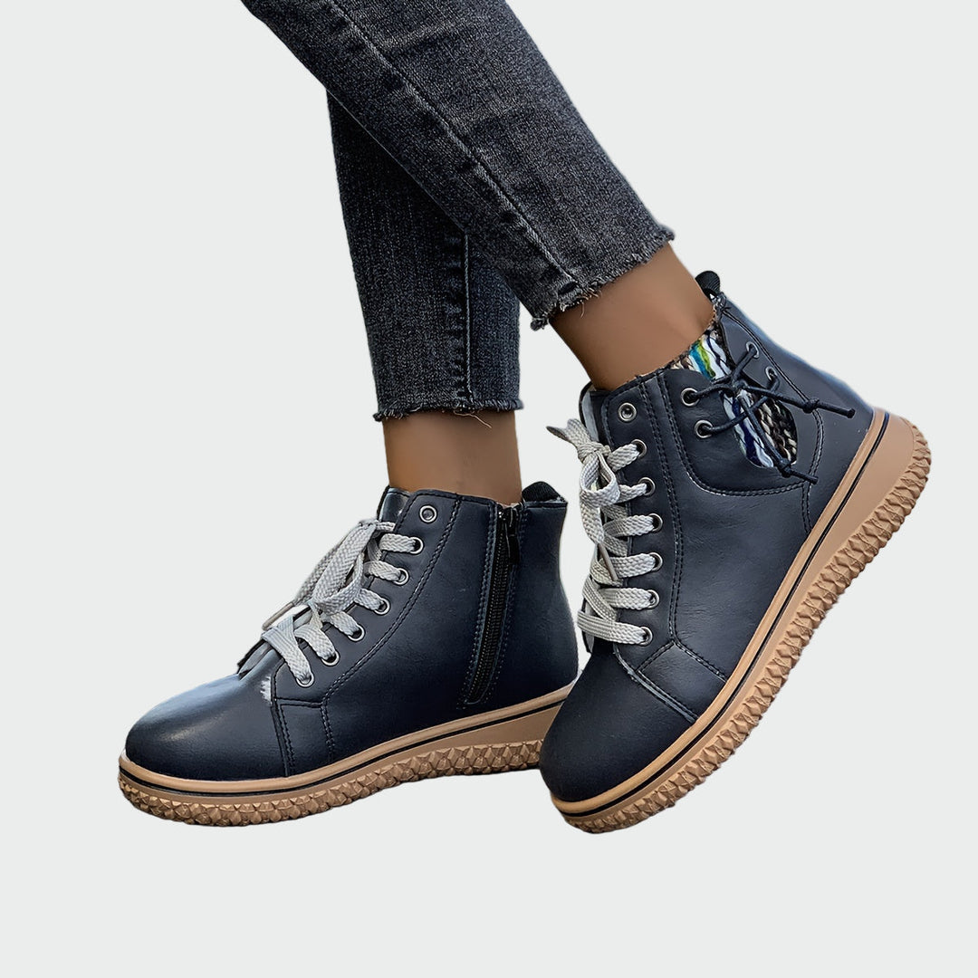Iwona - Orthopädische Leder-Stiefeletten bis zur Knöchel