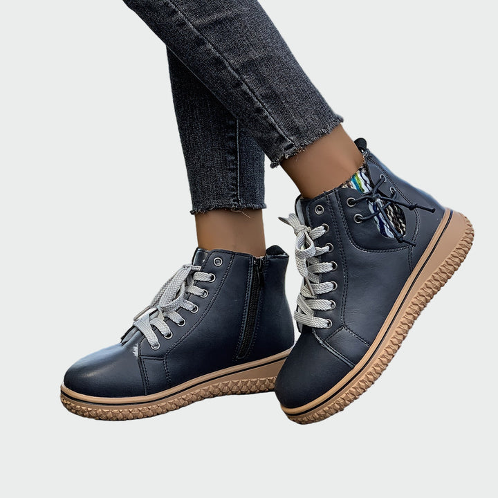 Iwona - Orthopädische Leder-Stiefeletten bis zur Knöchel