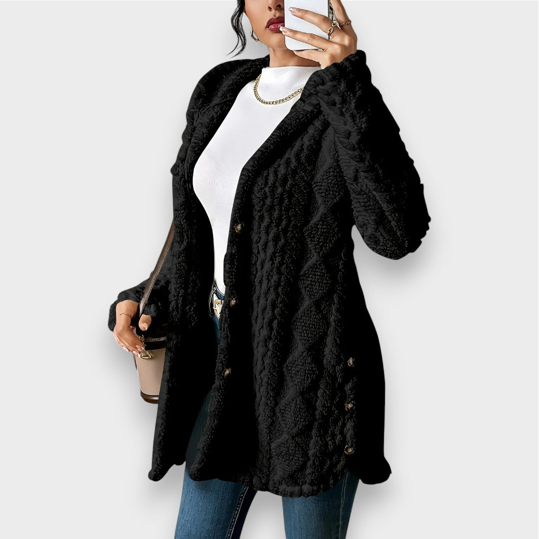 Charlotte | Plush Hooded Cardigan
