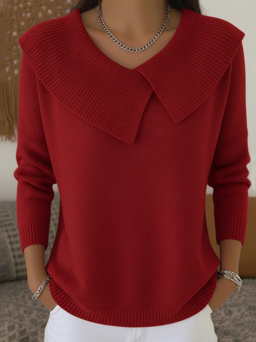 Sunnora™ | Pullover mit weichem Kragen