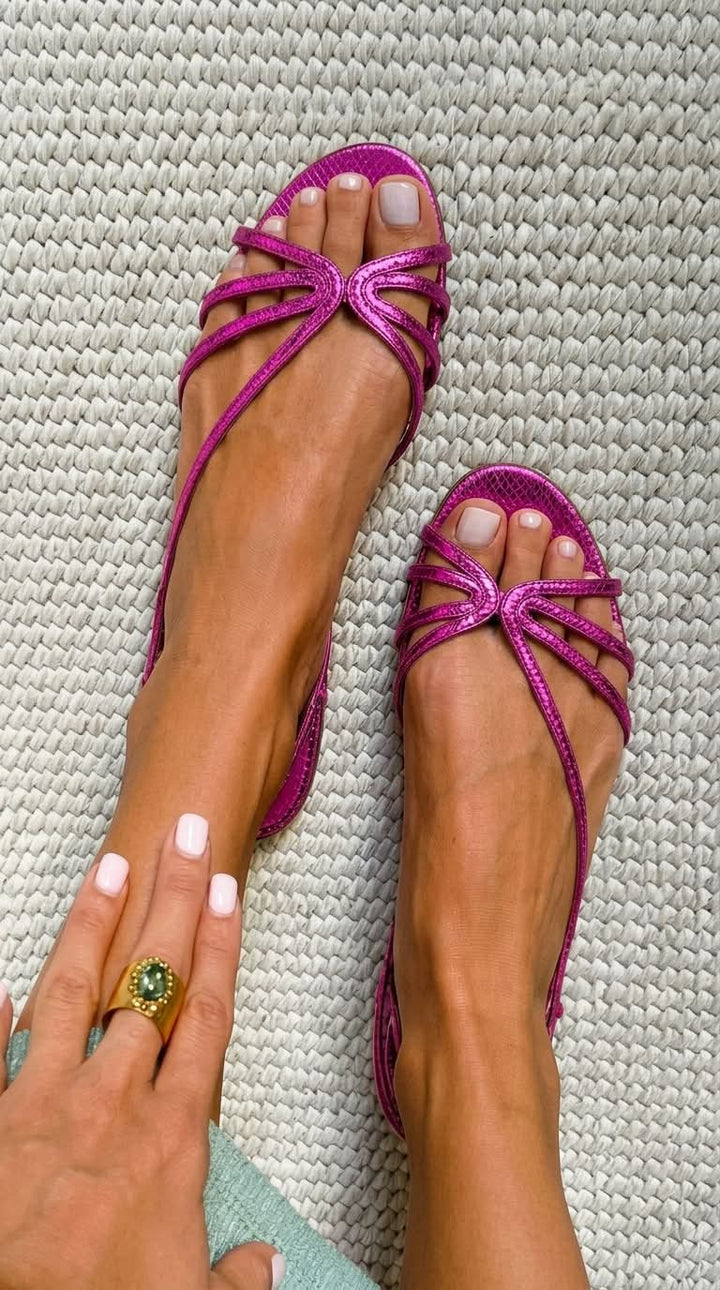 Ginevra | Goldene Sandalen Elegante Sommerlichkeit