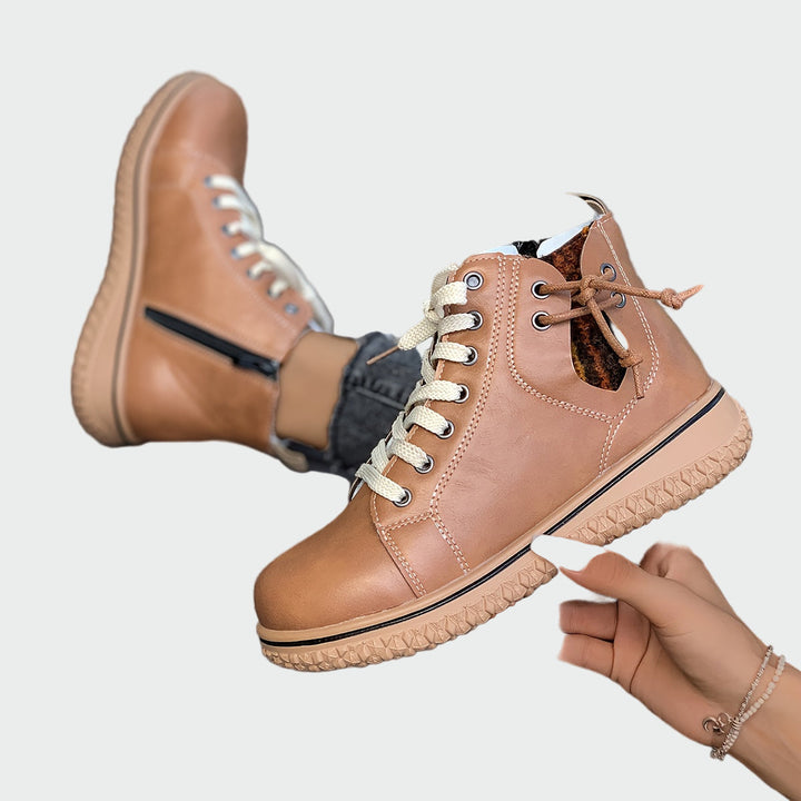 Iwona - Orthopädische Leder-Stiefeletten bis zur Knöchel