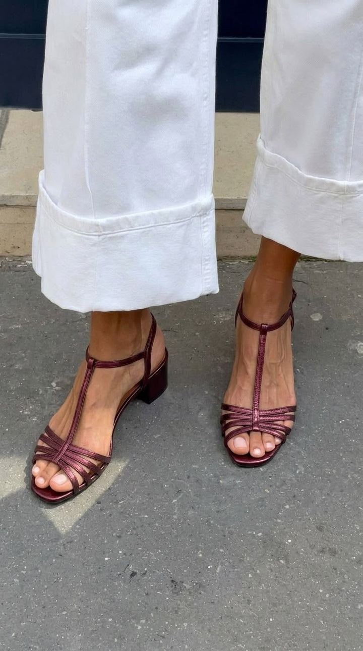 Allegra | Goldene Sandalen Eleganz für den Alltag