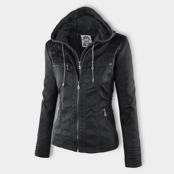 Monica | Leder-Look Bikerjacke