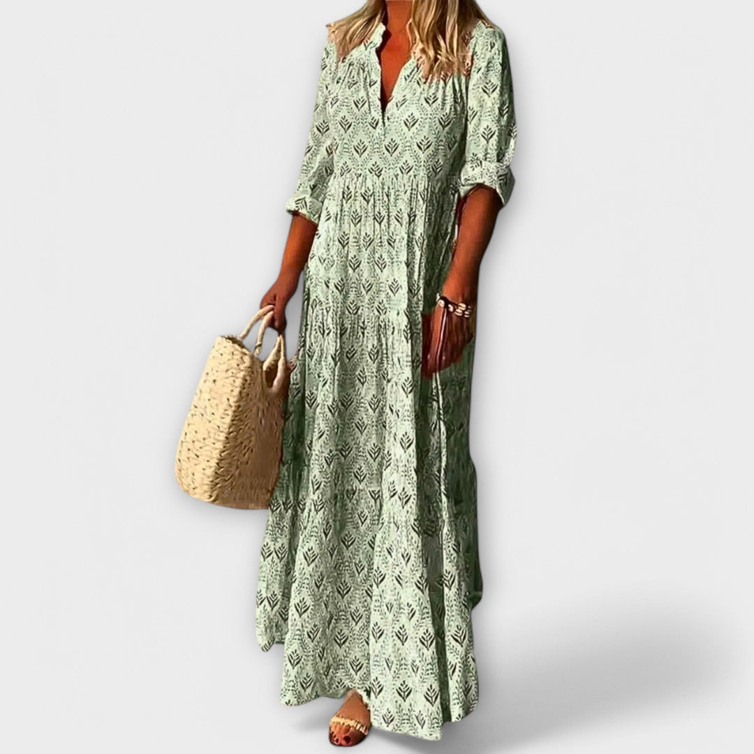 Sera - Stilvolles und Bequemes Frühlings Maxi Kleid