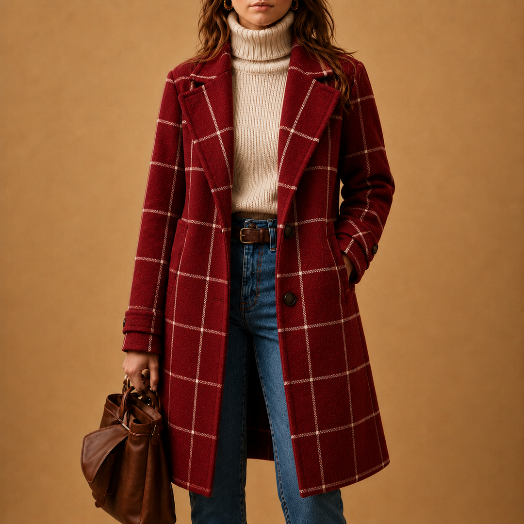 Bethany | Karierter Mantel für Frauen