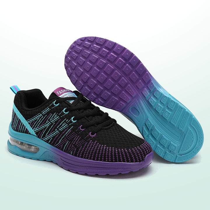 Zoey – Orthopädische Schuhe in Schwarz und Lila