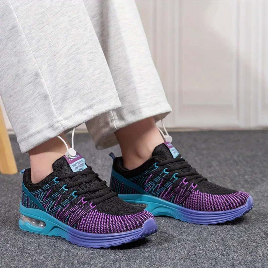 Zoey – Orthopädische Schuhe in Schwarz und Lila