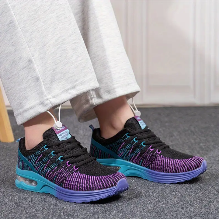 Zoey – Orthopädische Schuhe in Schwarz und Lila
