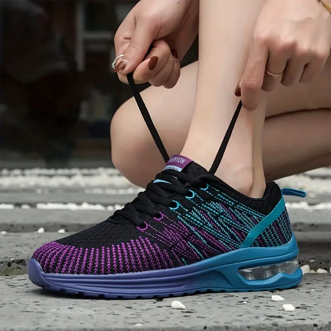 Zoey – Orthopädische Schuhe in Schwarz und Lila