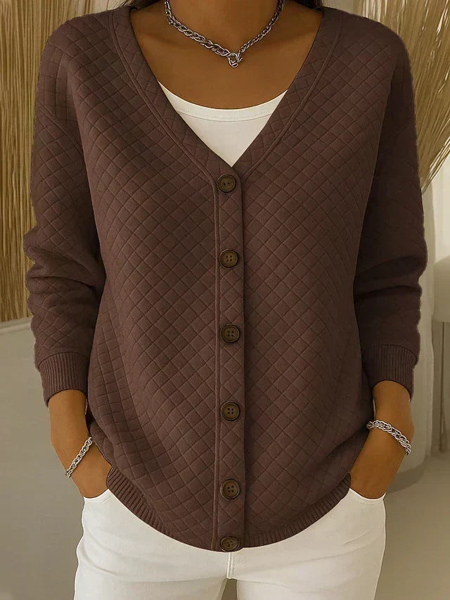 Laverne™ | Steppcardigan mit Knöpfen