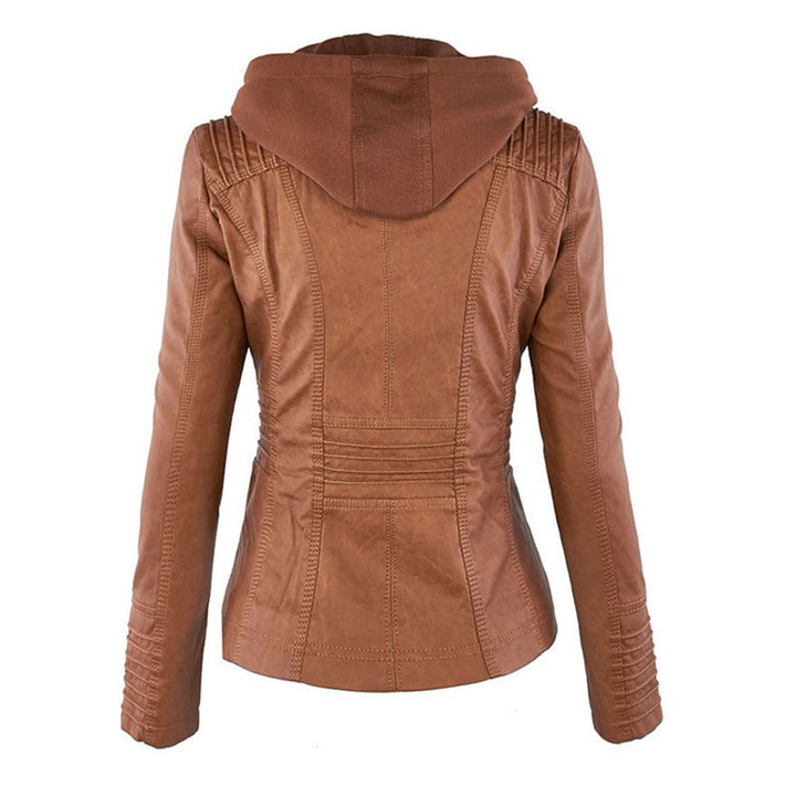 Monica | Leder-Look Bikerjacke