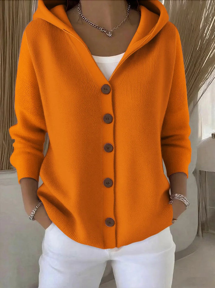 Darienne™ | Strickjacke mit Kapuze und Knöpfen