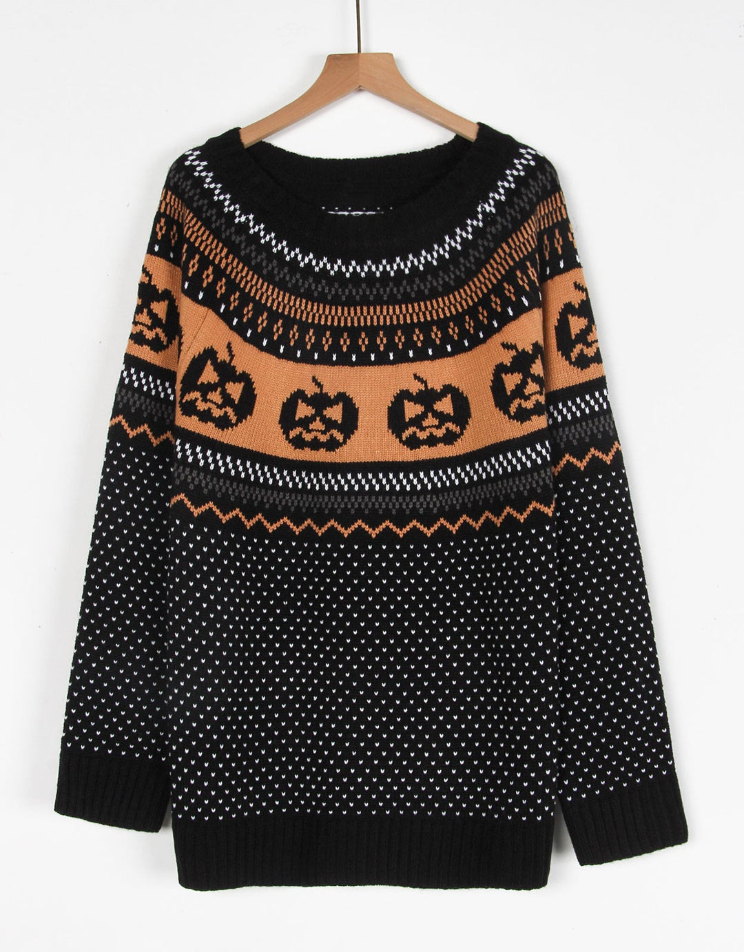 Hekate | Halloween Pünktchen-Strickpullover