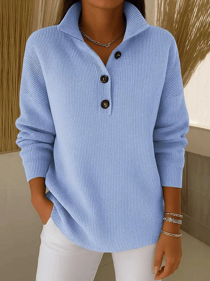 Florence™ | Pullover Polo mit V-Ausschnitt