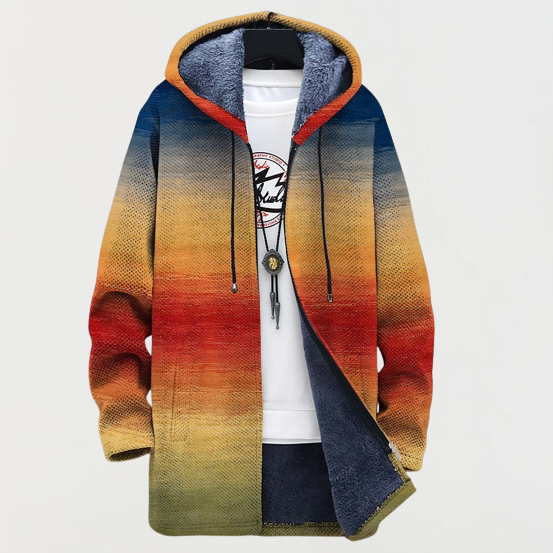 Rory | Mantel mit Sonnenuntergangsverlauf-Muster