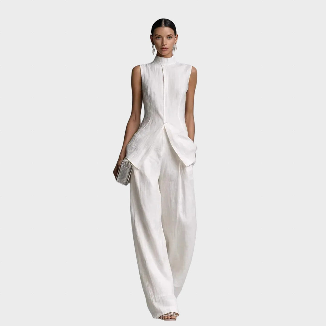 Pauline | Sleeveless Top and Trousers Set