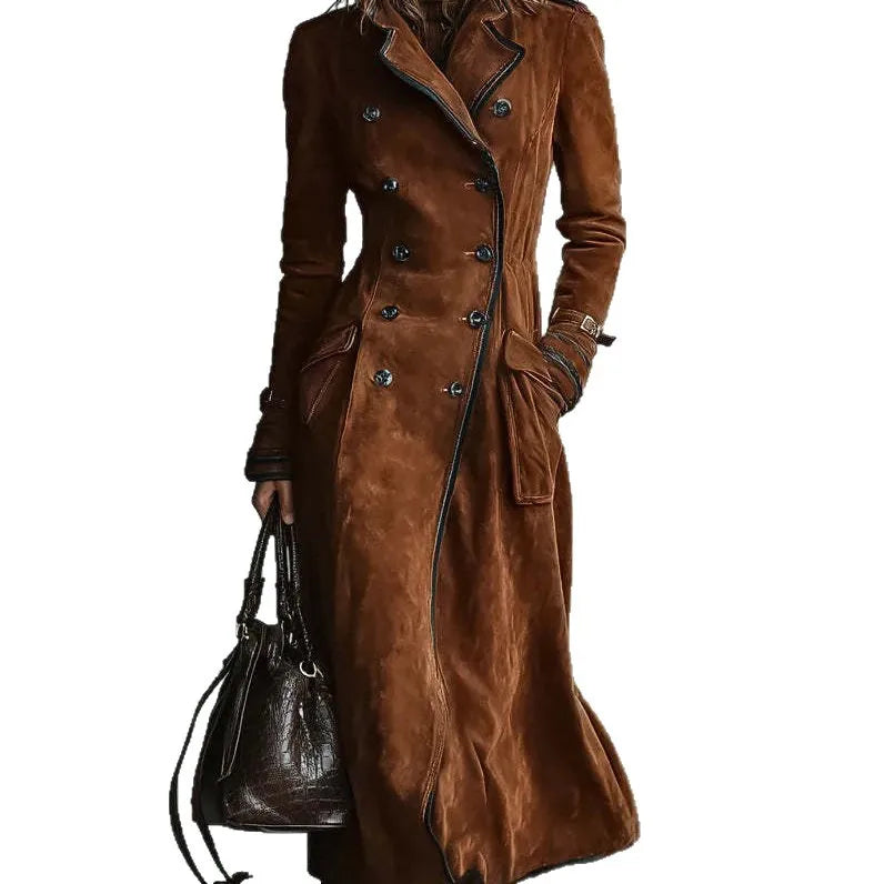 Georgina | Gürtelter Longline-Trenchcoat
