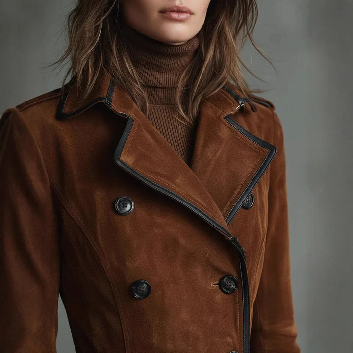 Georgina | Gürtelter Longline-Trenchcoat