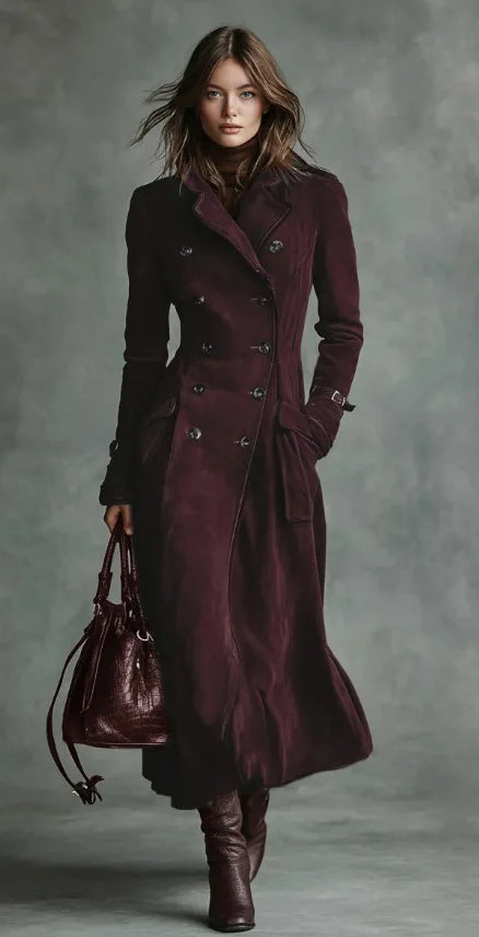 Georgina | Gürtelter Longline-Trenchcoat