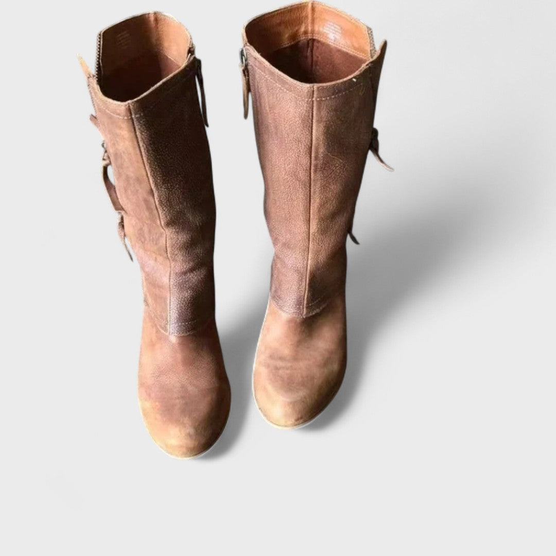 Alma - Vintage Stiefeletten mit mittlerer Schaftlänge