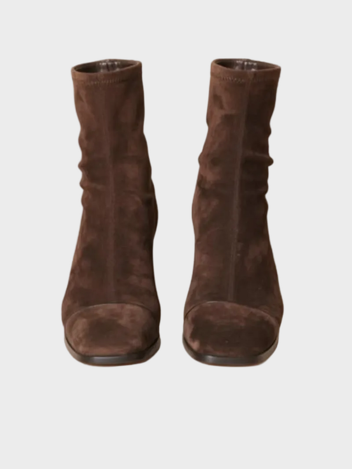Alma – Wildleder Stiefeletten mit Absatz