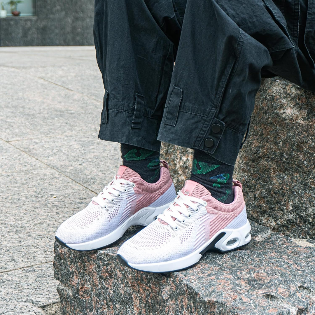 Madison – Orthopädische Schuhe in Weiß & Rosa