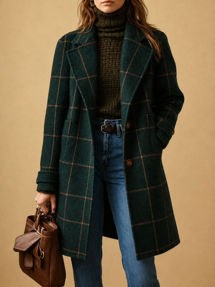Bethany | Karierter Mantel für Frauen