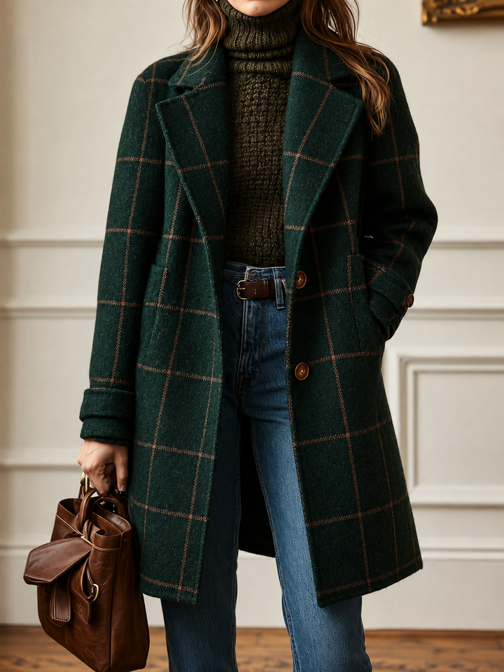 Bethany | Karierter Mantel für Frauen