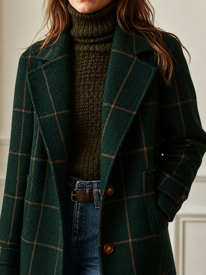 Bethany | Karierter Mantel für Frauen