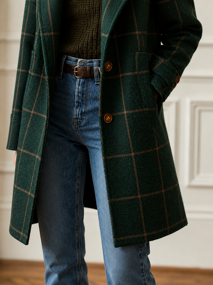 Bethany | Karierter Mantel für Frauen
