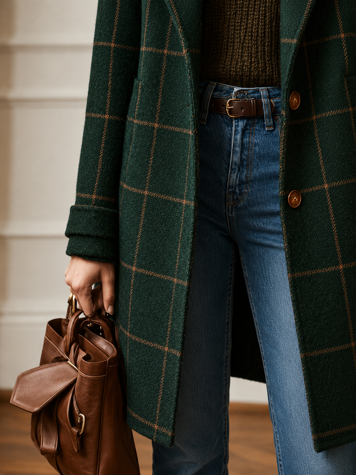Bethany | Karierter Mantel für Frauen