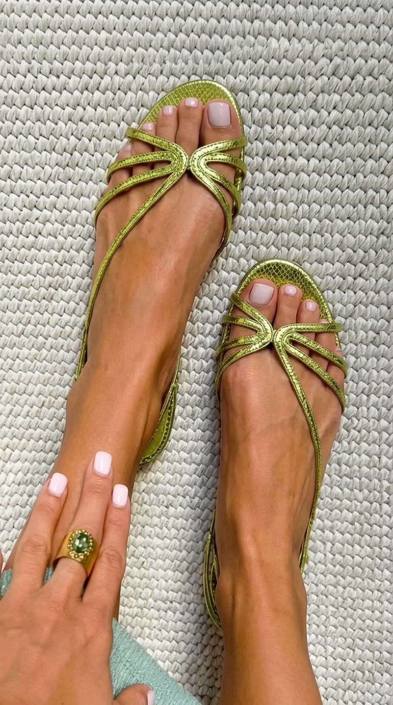 Ginevra | Goldene Sandalen Elegante Sommerlichkeit