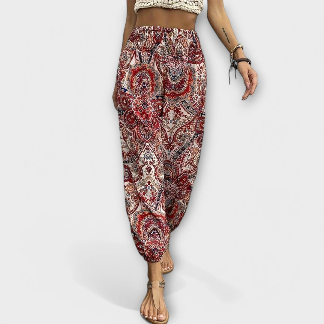 Scarlett - Hose mit ethnischer Grafik