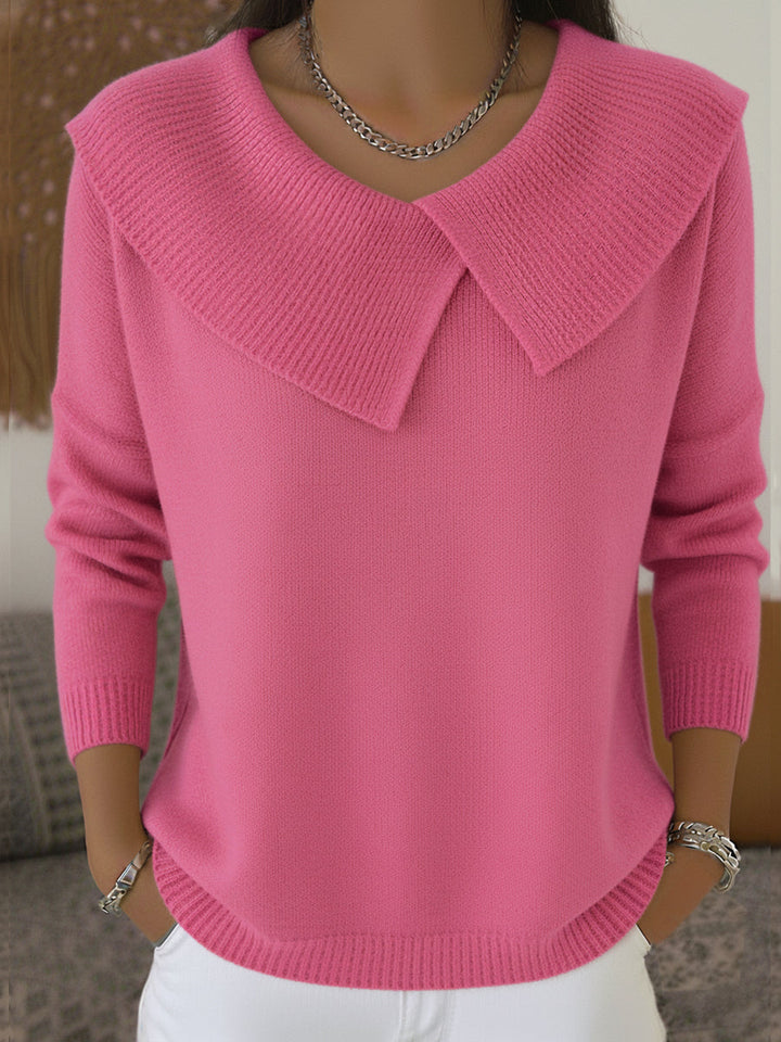 Sunnora™ | Pullover mit weichem Kragen