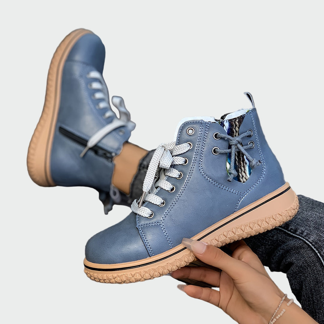 Iwona - Orthopädische Leder-Stiefeletten bis zur Knöchel
