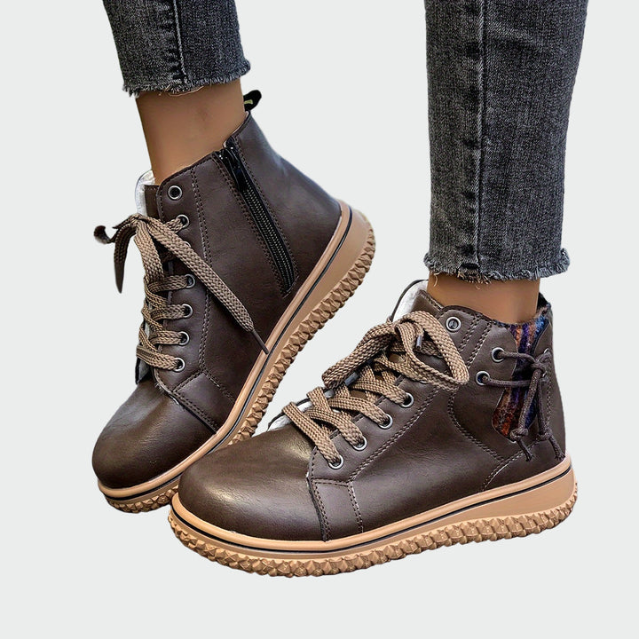 Iwona - Orthopädische Leder-Stiefeletten bis zur Knöchel