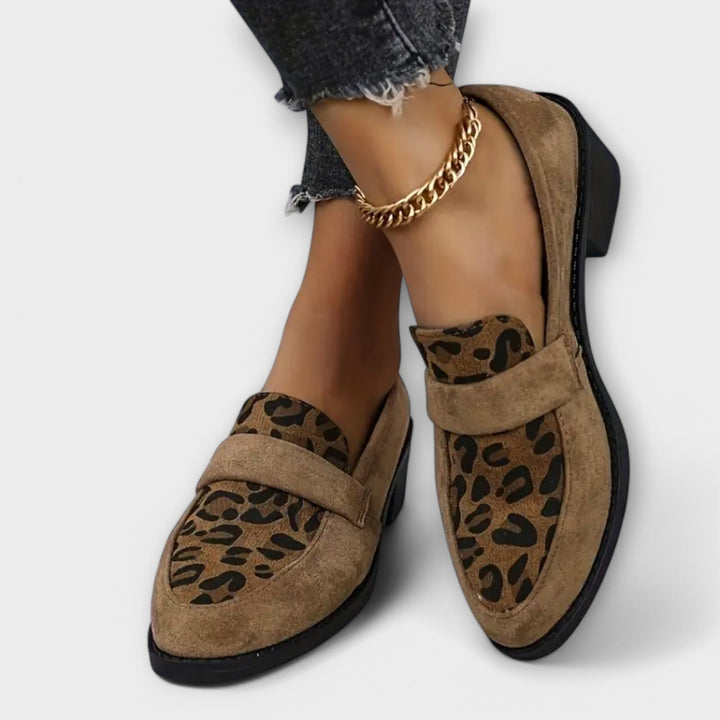 Karla - Elegante Damenschuhe mit Leopardenmuster