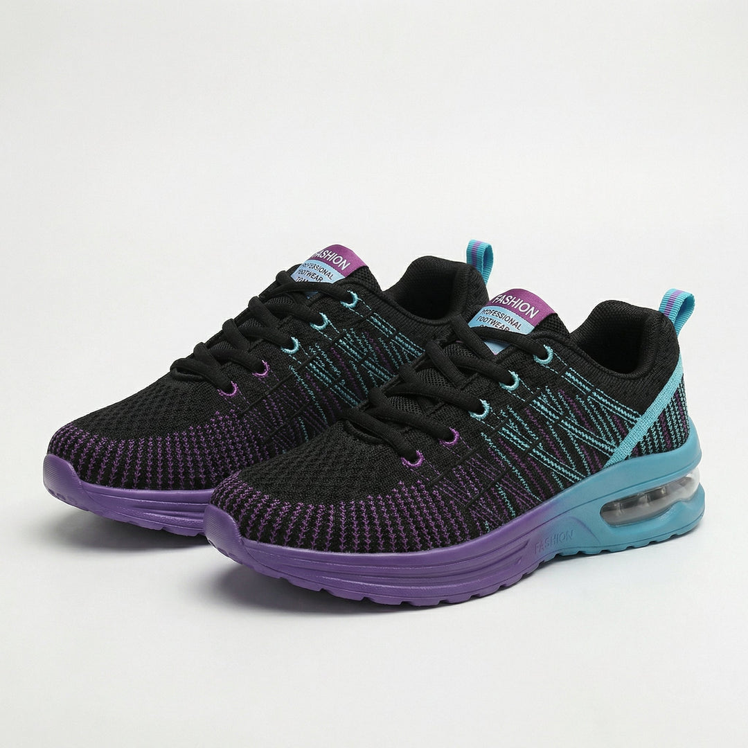 Zoey – Orthopädische Schuhe in Schwarz und Lila