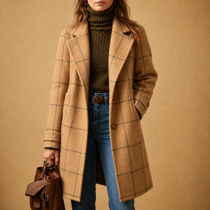 Bethany | Karierter Mantel für Frauen