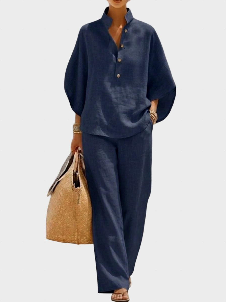 Mariel | Complete with Batwing Sleeves and Wide Trousers